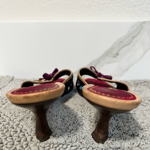 Louis Vuitton Black Multicolor Leather heels. - Picture 2 of 7